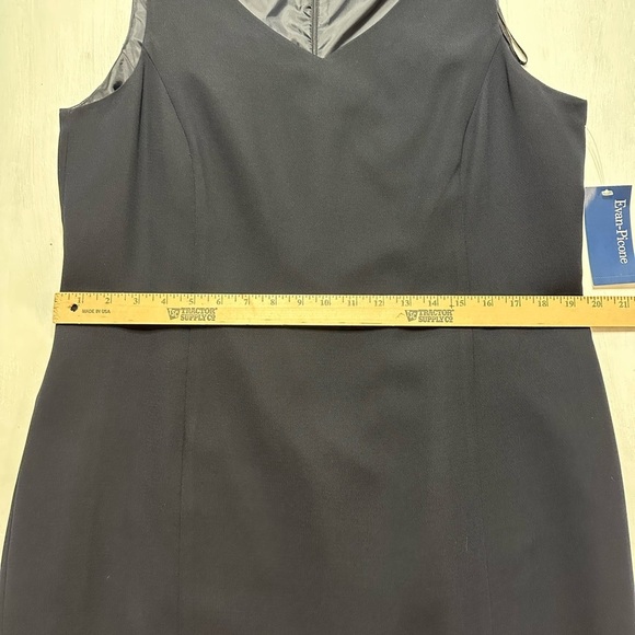 Evan-Picone Navy Sleeveless Sheath Dress Size 16 NWT Classic Lined Work Event - Picture 4 of 8